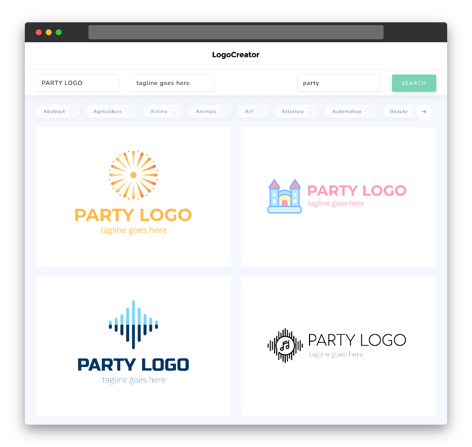 party logo designs
