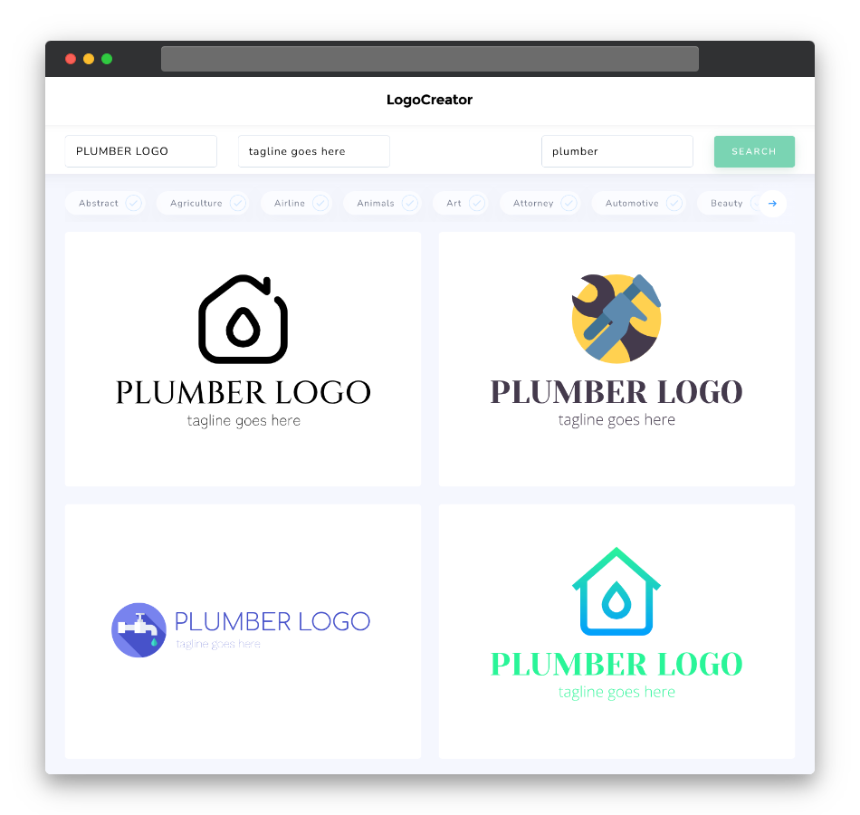 plumber logo designs