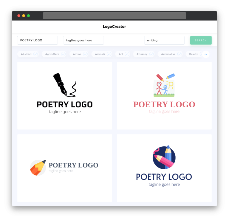 Poetry Logo Design: Create Your Own Poetry Logos