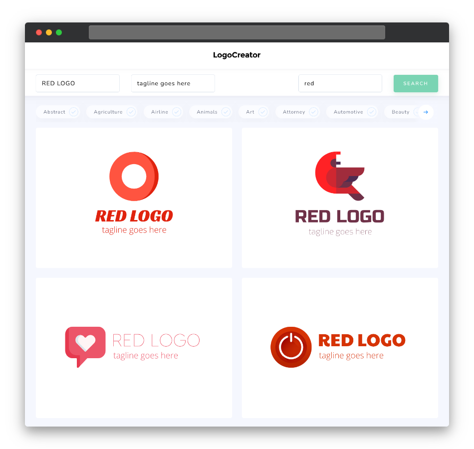 red logo designs