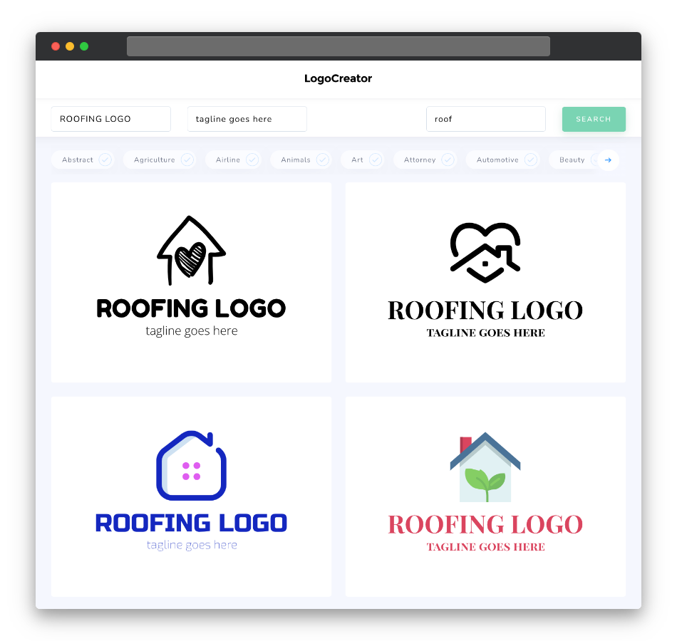 roofing logo designs