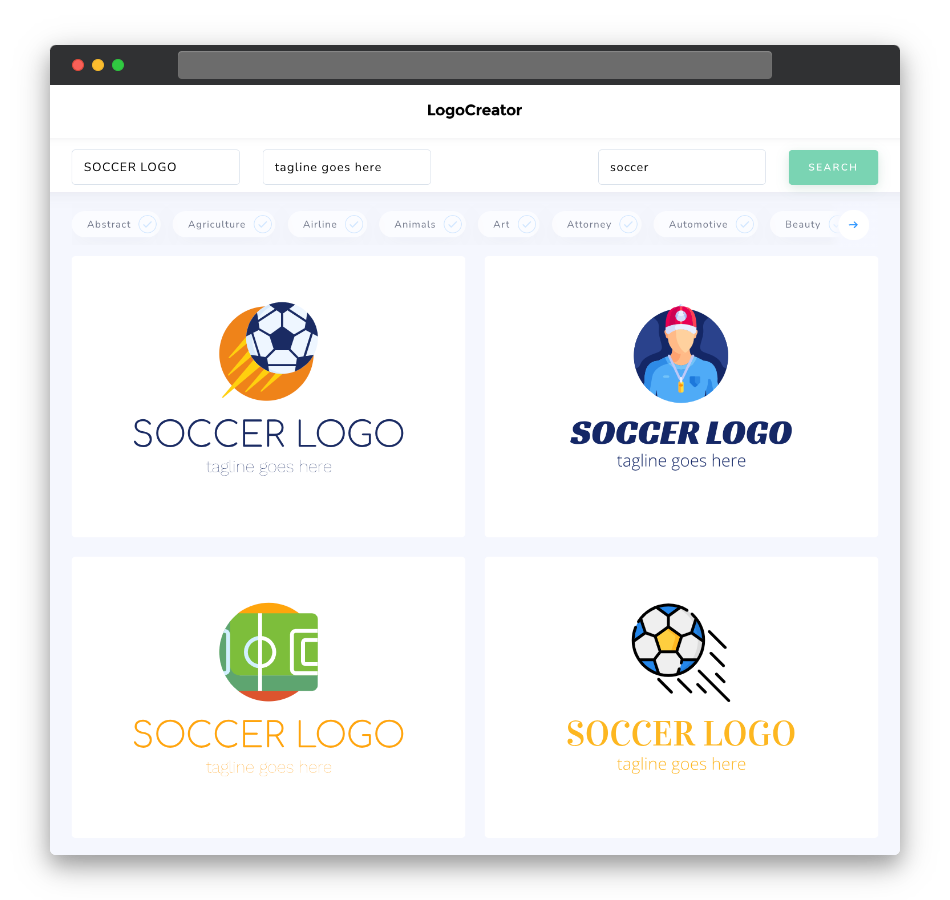 soccer logo designs