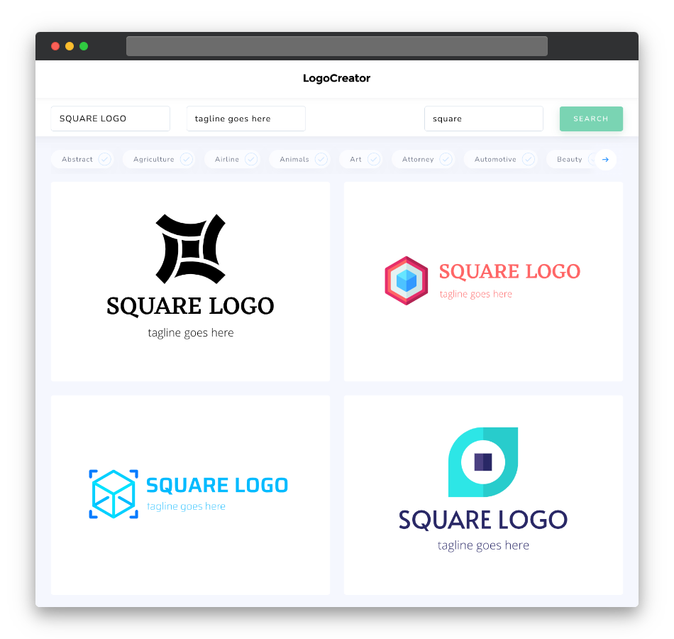 square logo designs