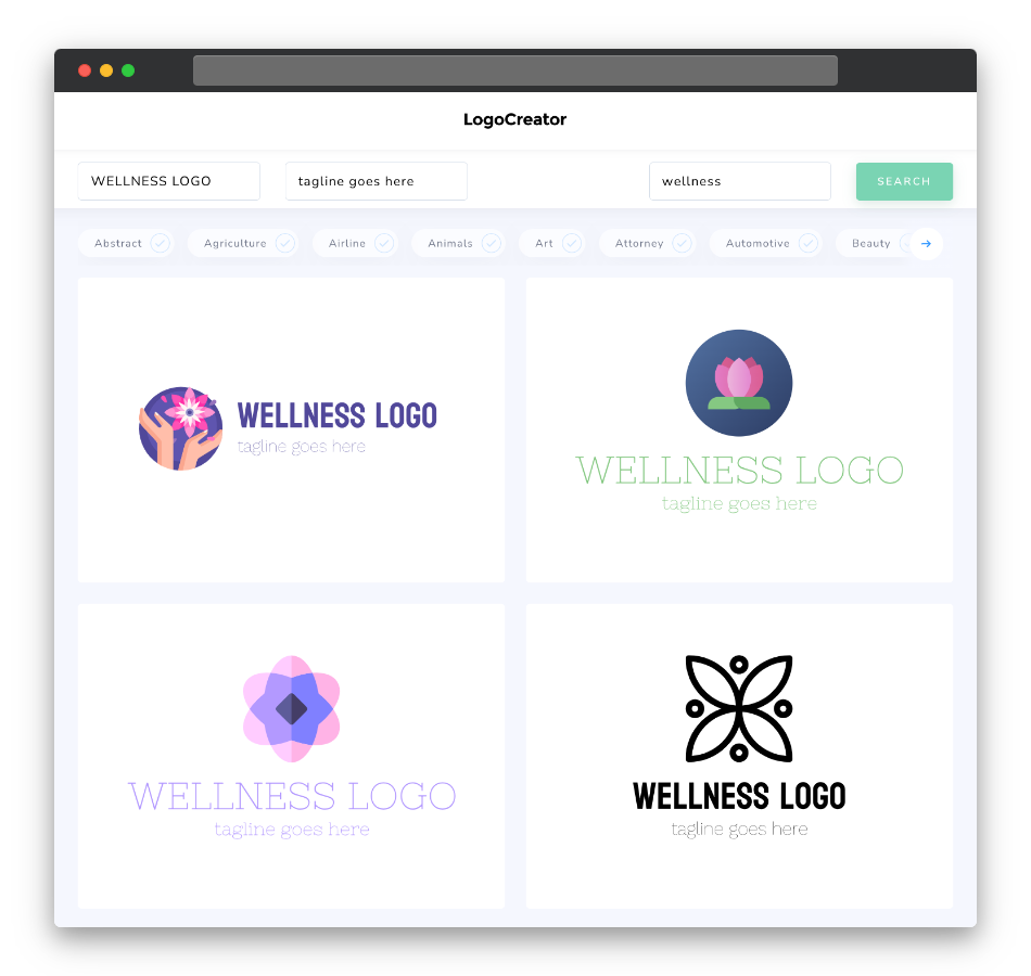 wellness logo designs
