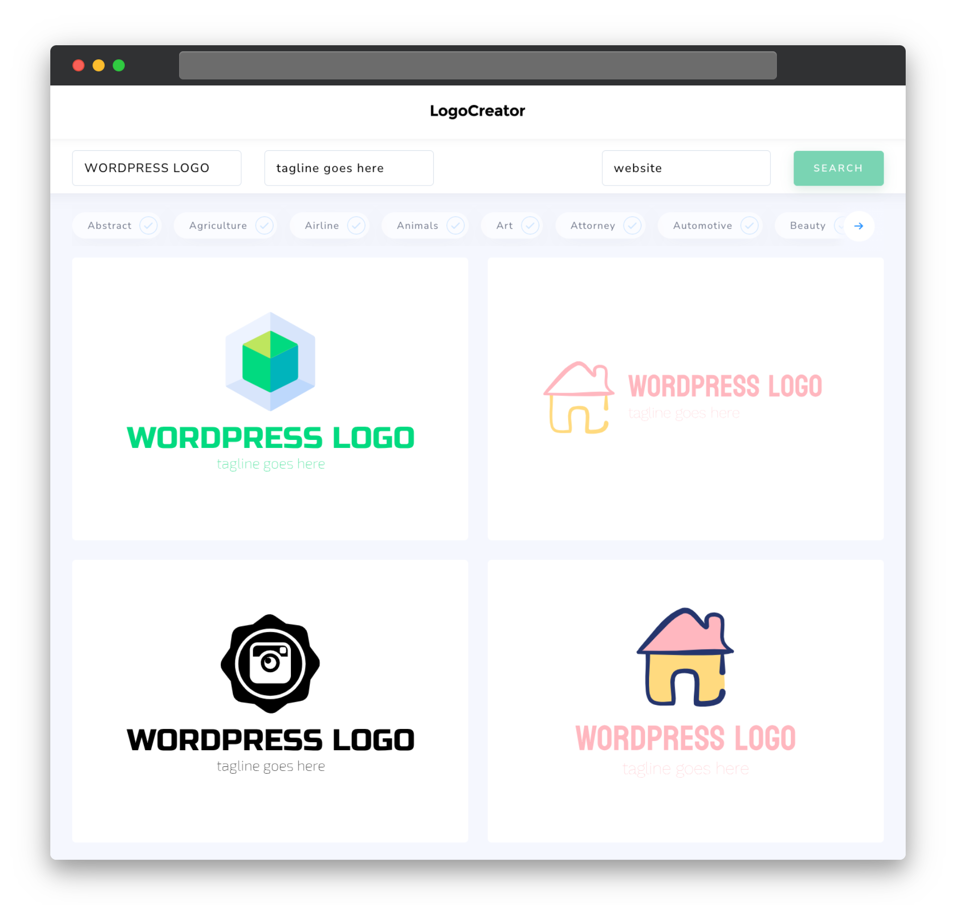 wordpress logo designs