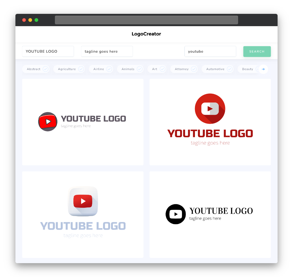 youtube logo designs