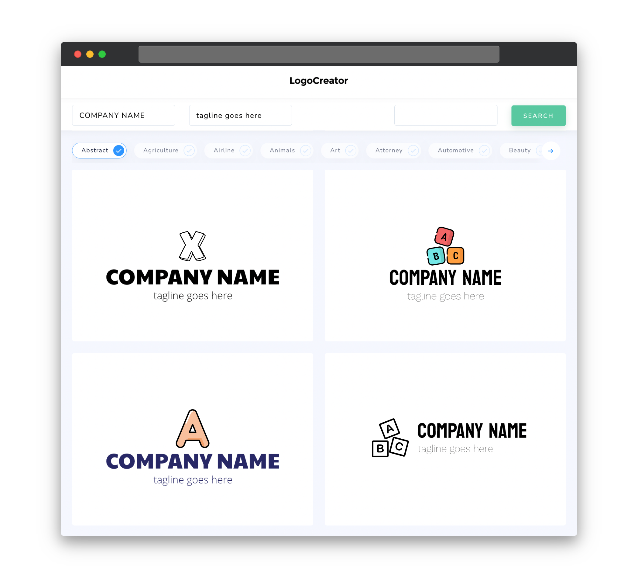 abc logo designs