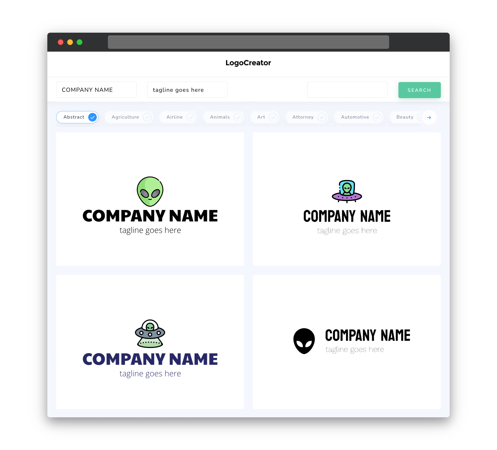 alien logo designs