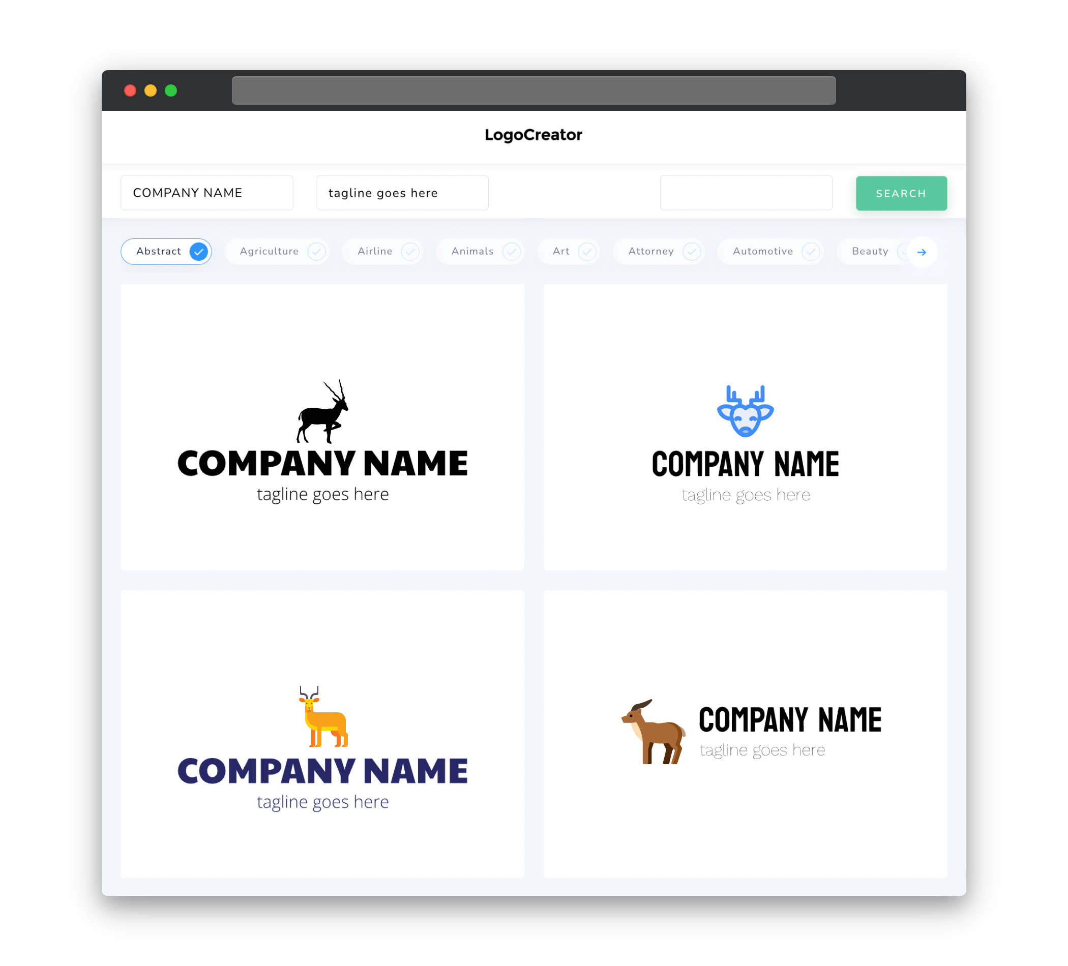 antelope logo designs