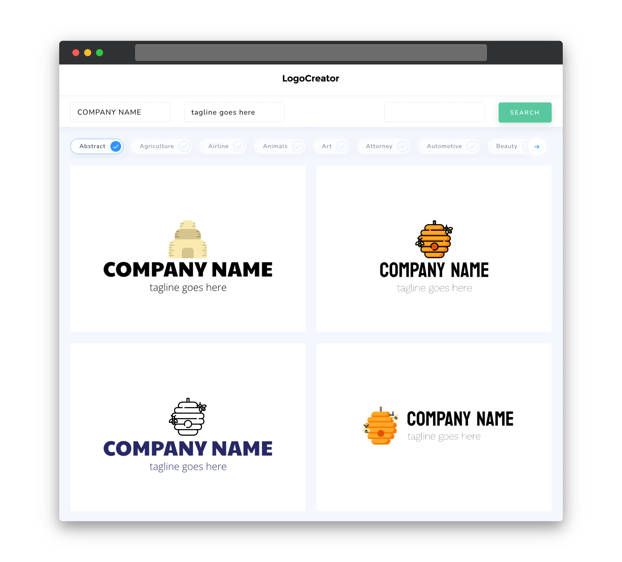 beehive logo designs