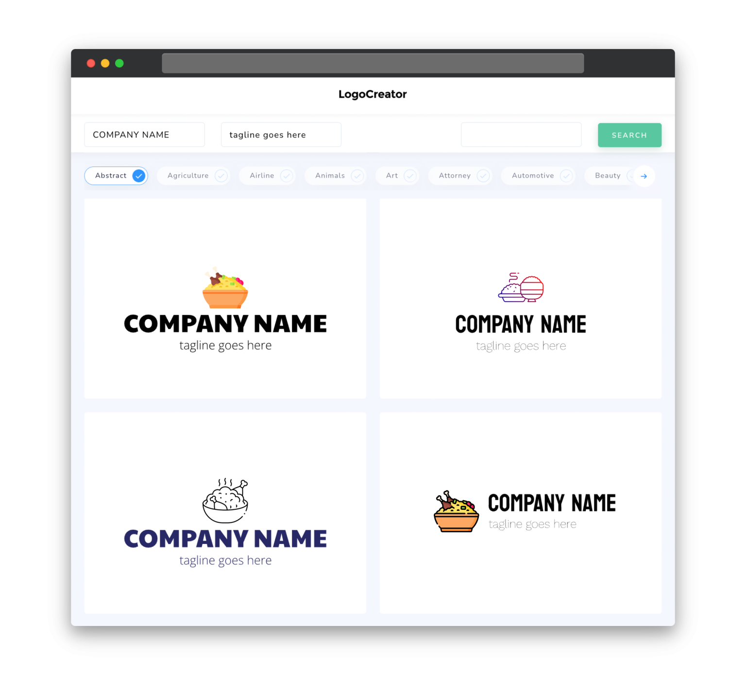 Biryani Logo Design: Create Your Own Biryani Logos