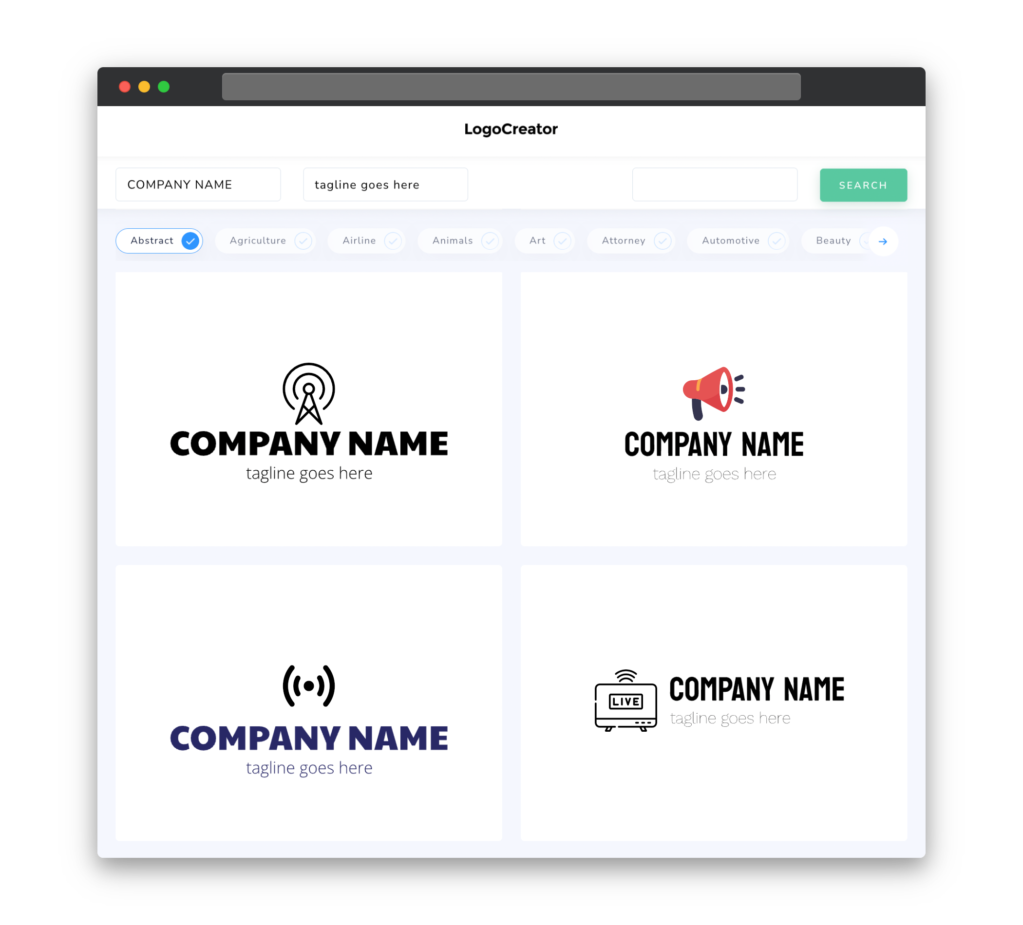 broadcasting logo designs