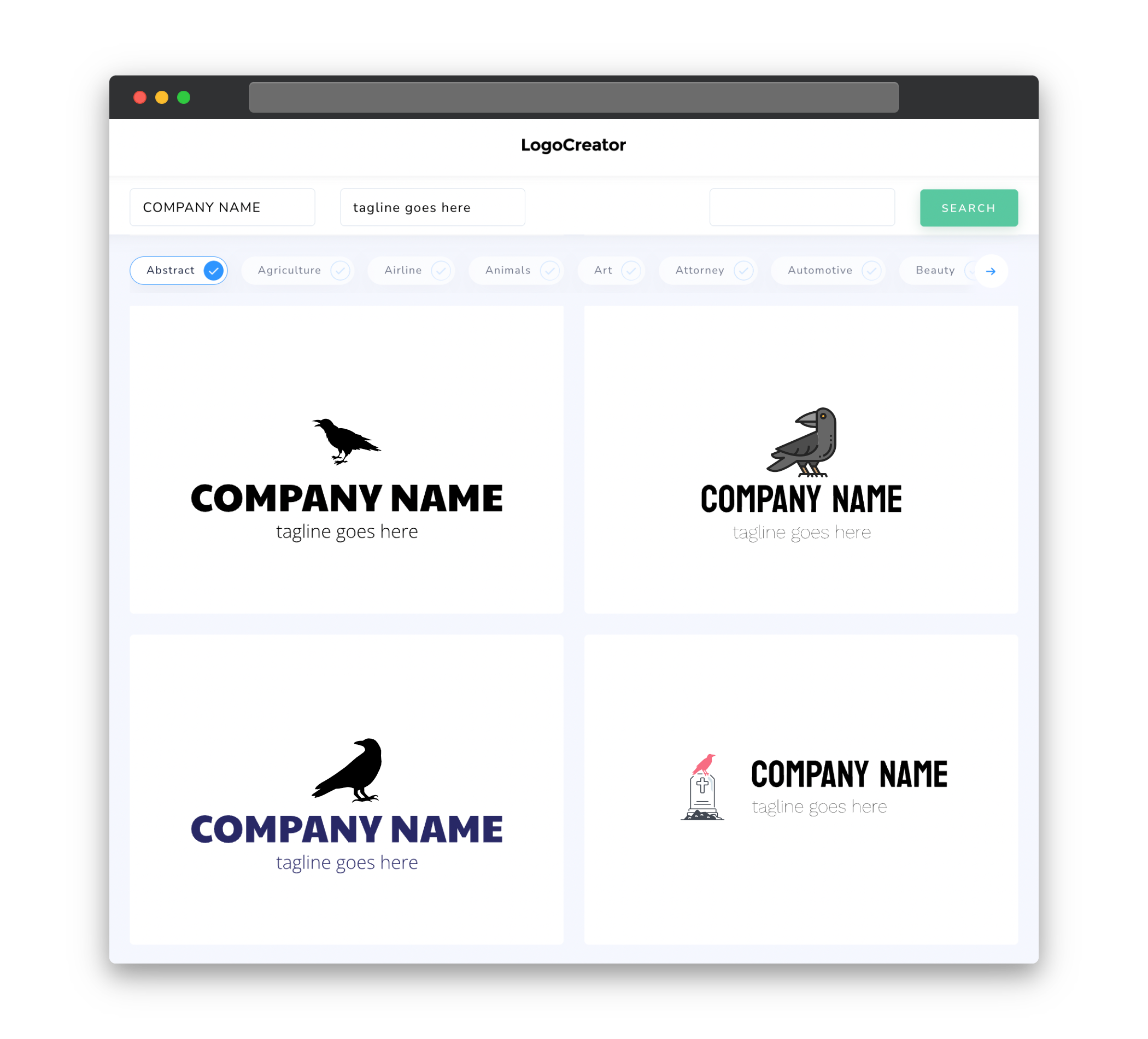 crow logo designs