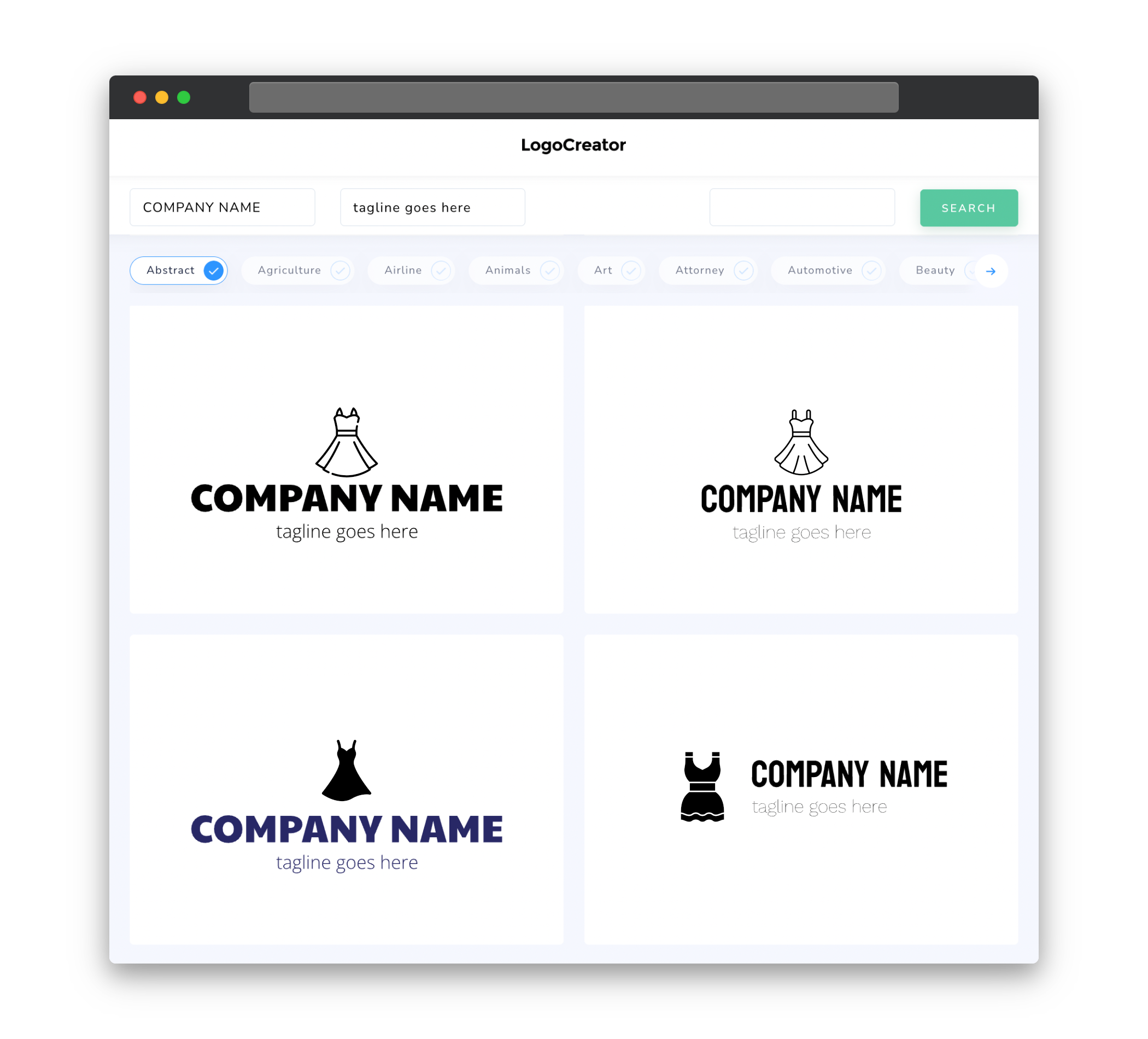 dress logo designs