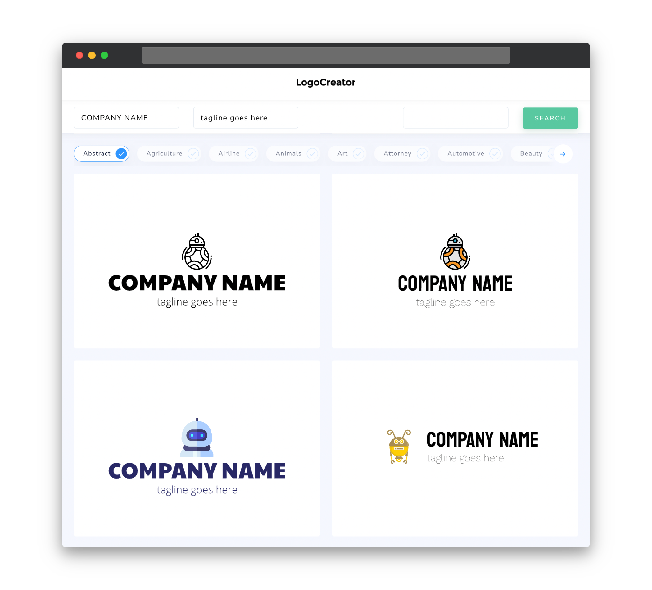 droid logo designs