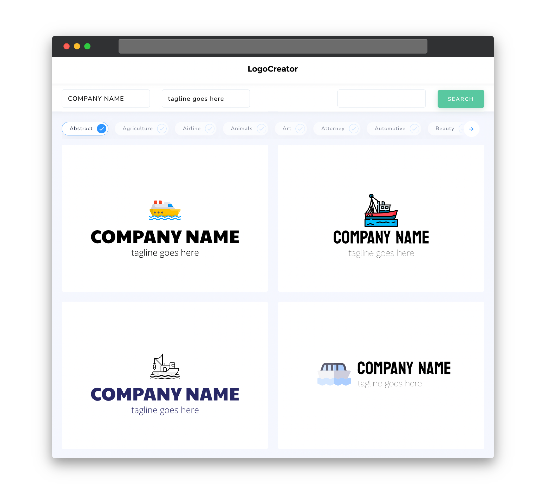 fishing boat logo designs
