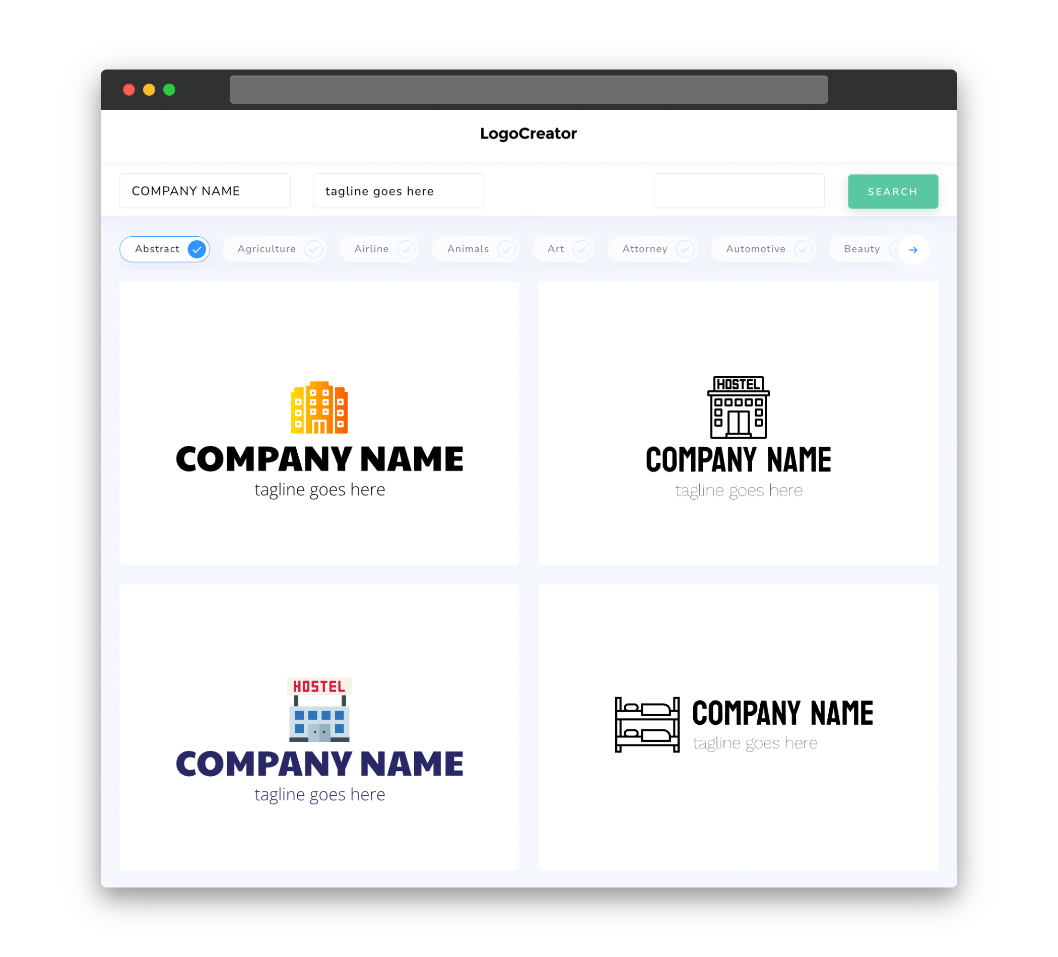 hostel logo designs