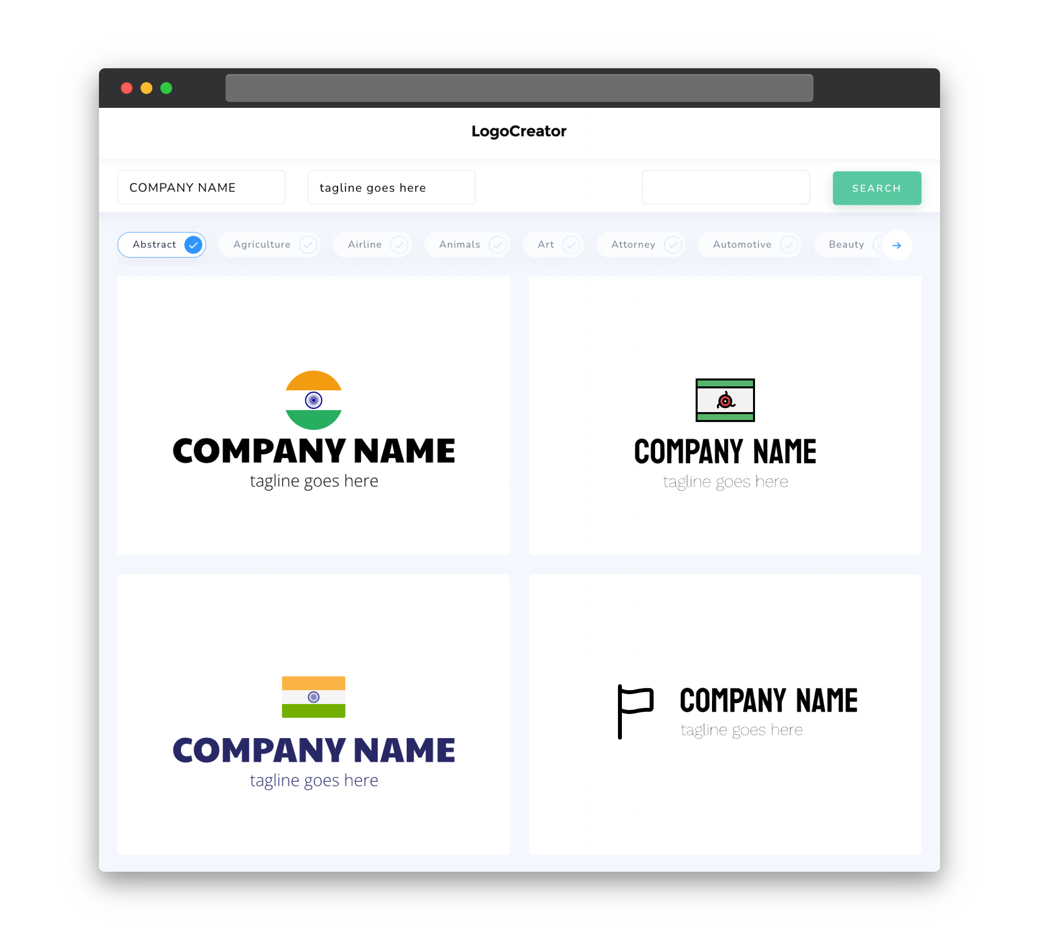indian flag logo designs
