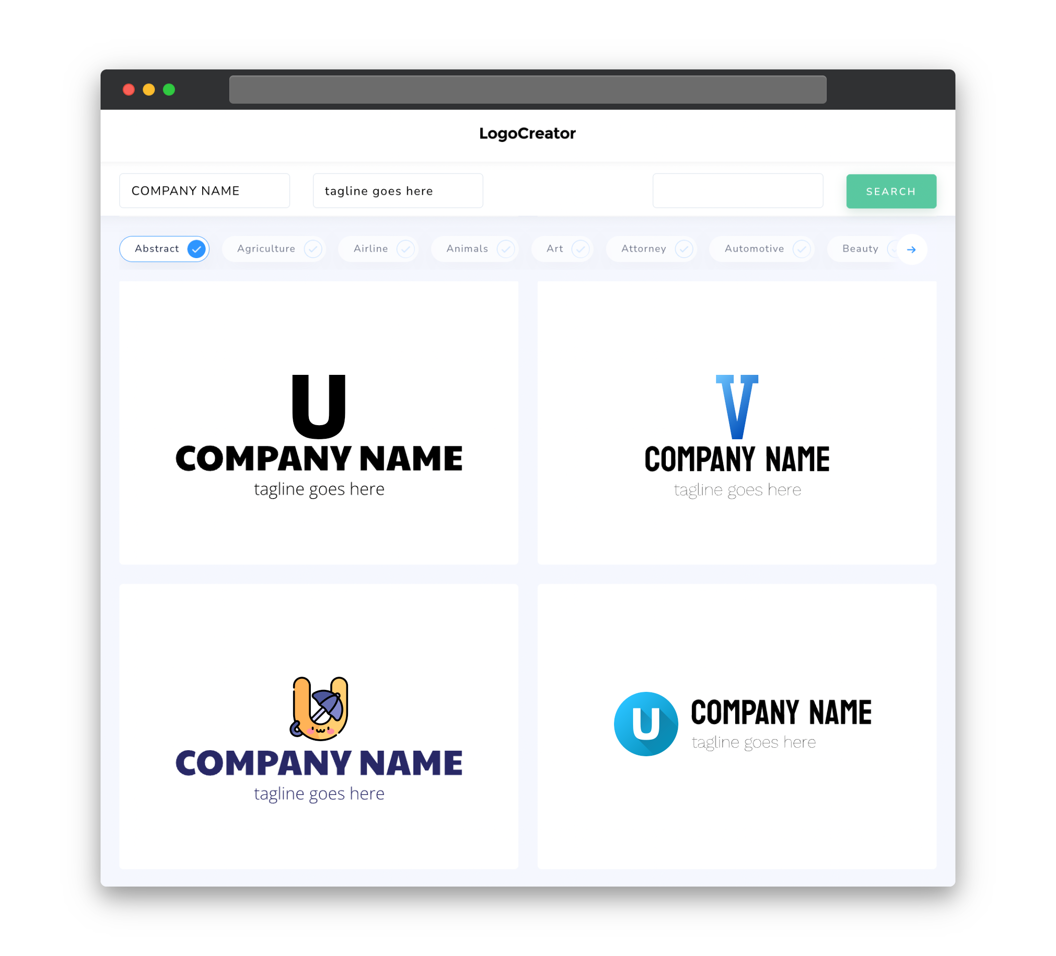 letter u logo designs