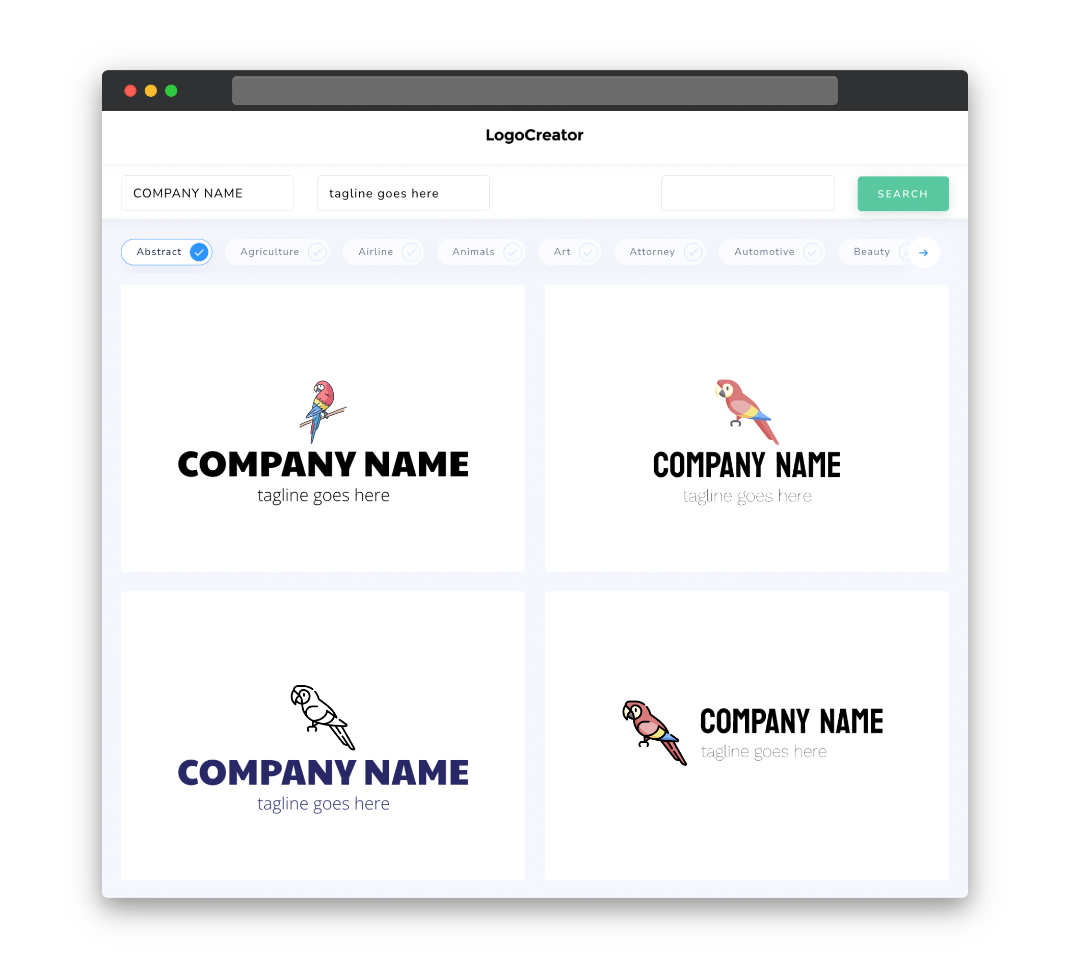macaw logo designs
