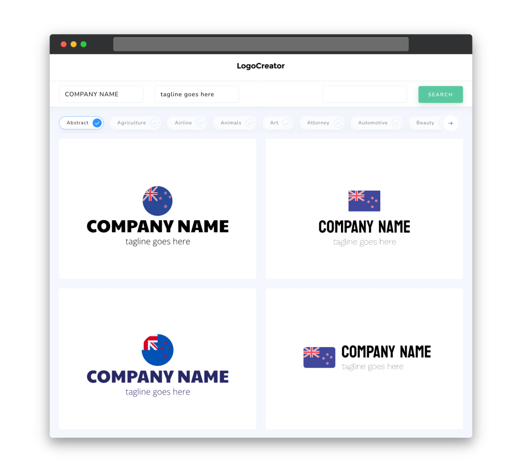 New Zealand Logo Design: Create Your Own New Zealand Logos