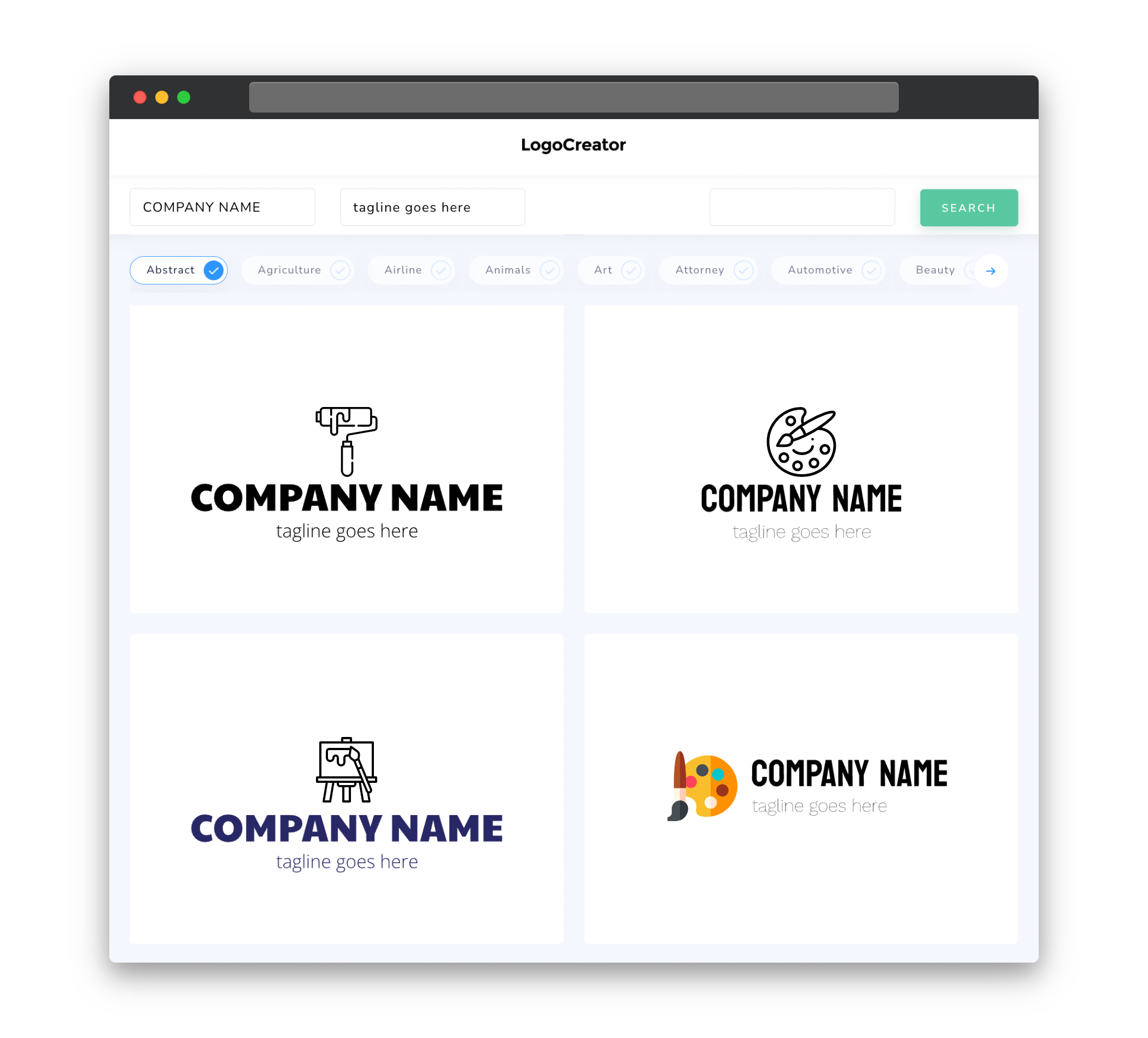 paint and sip logo designs