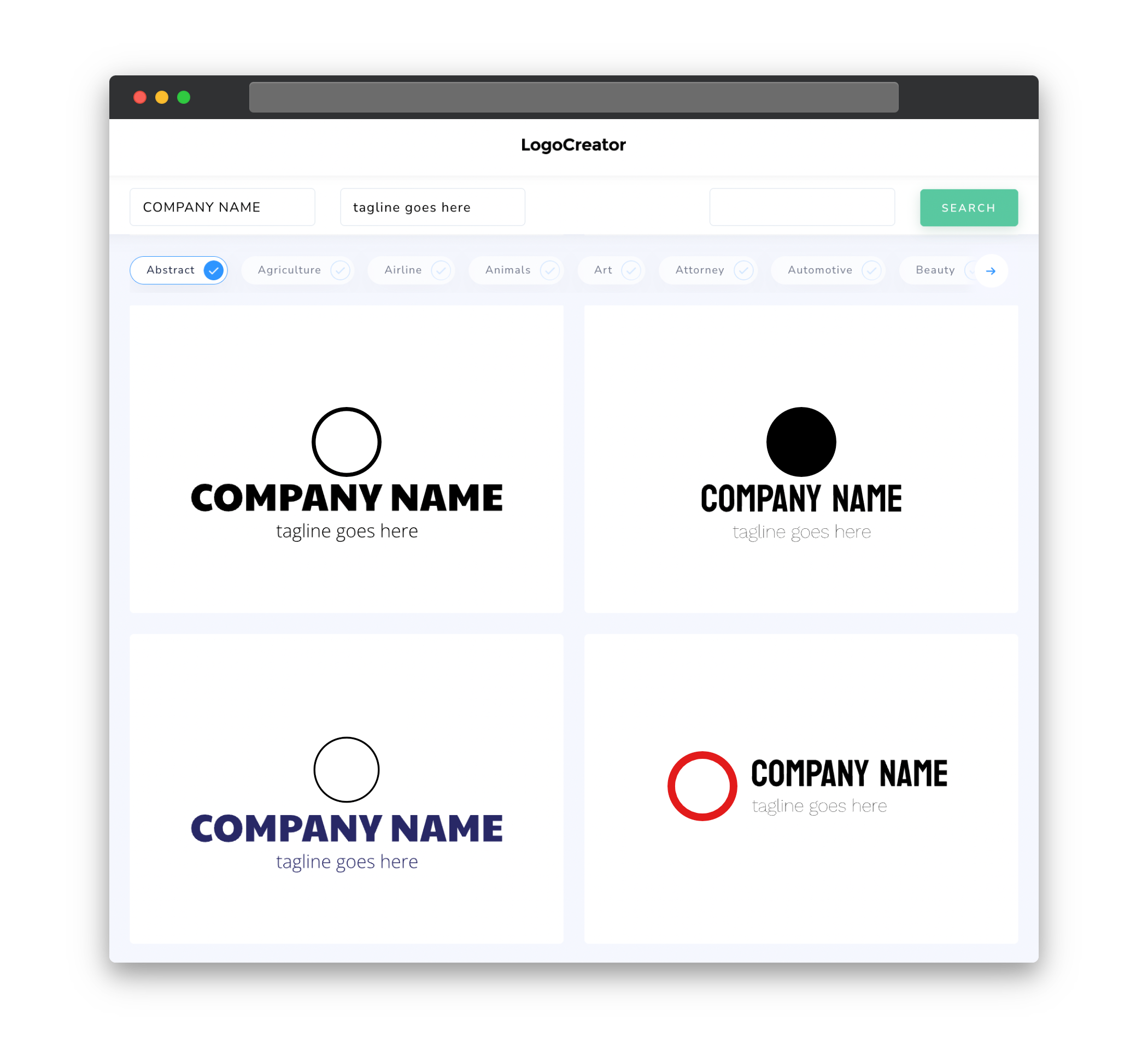 pink circle logo designs