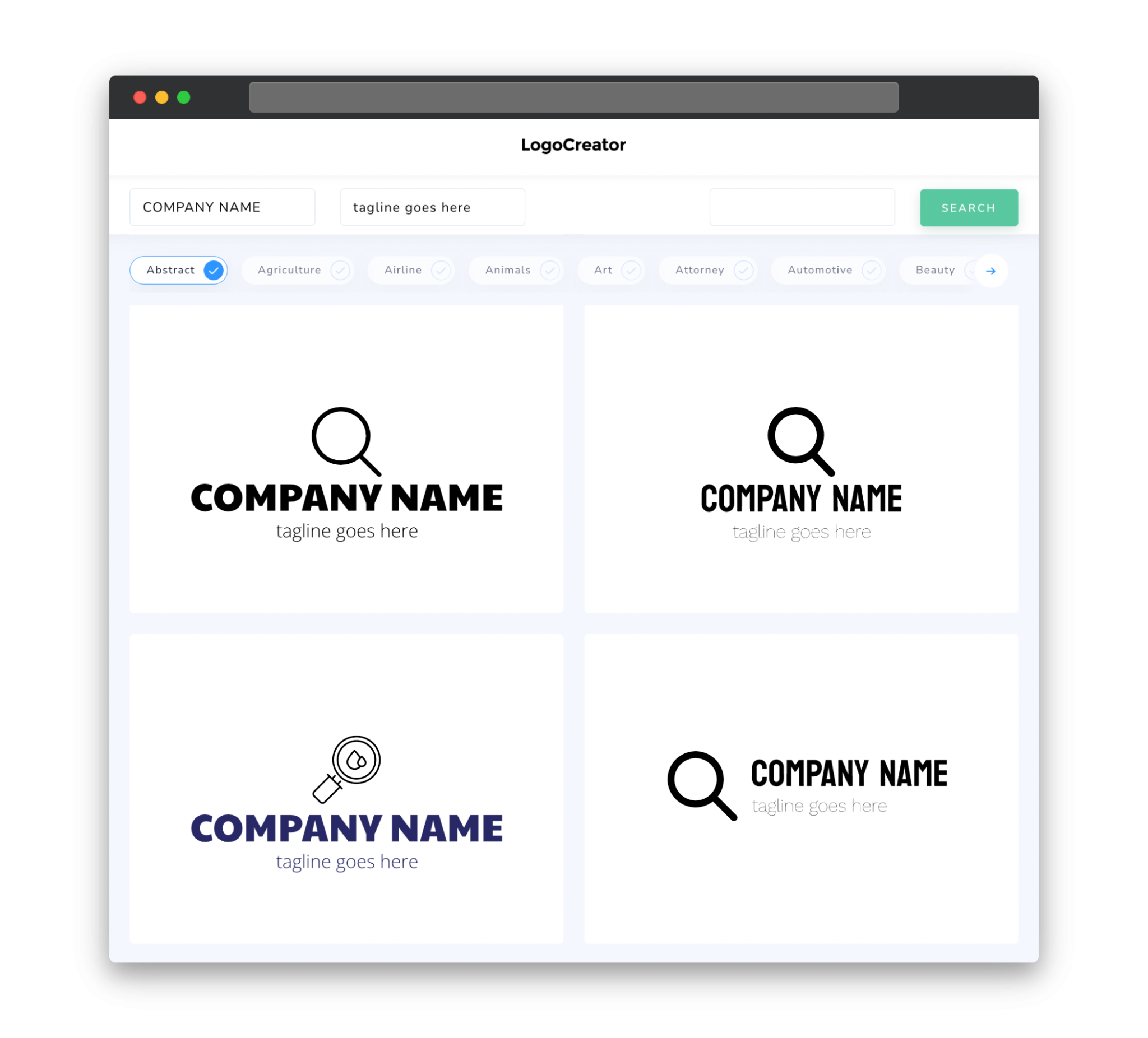 Search Logo Design: Create Your Own Search Logos