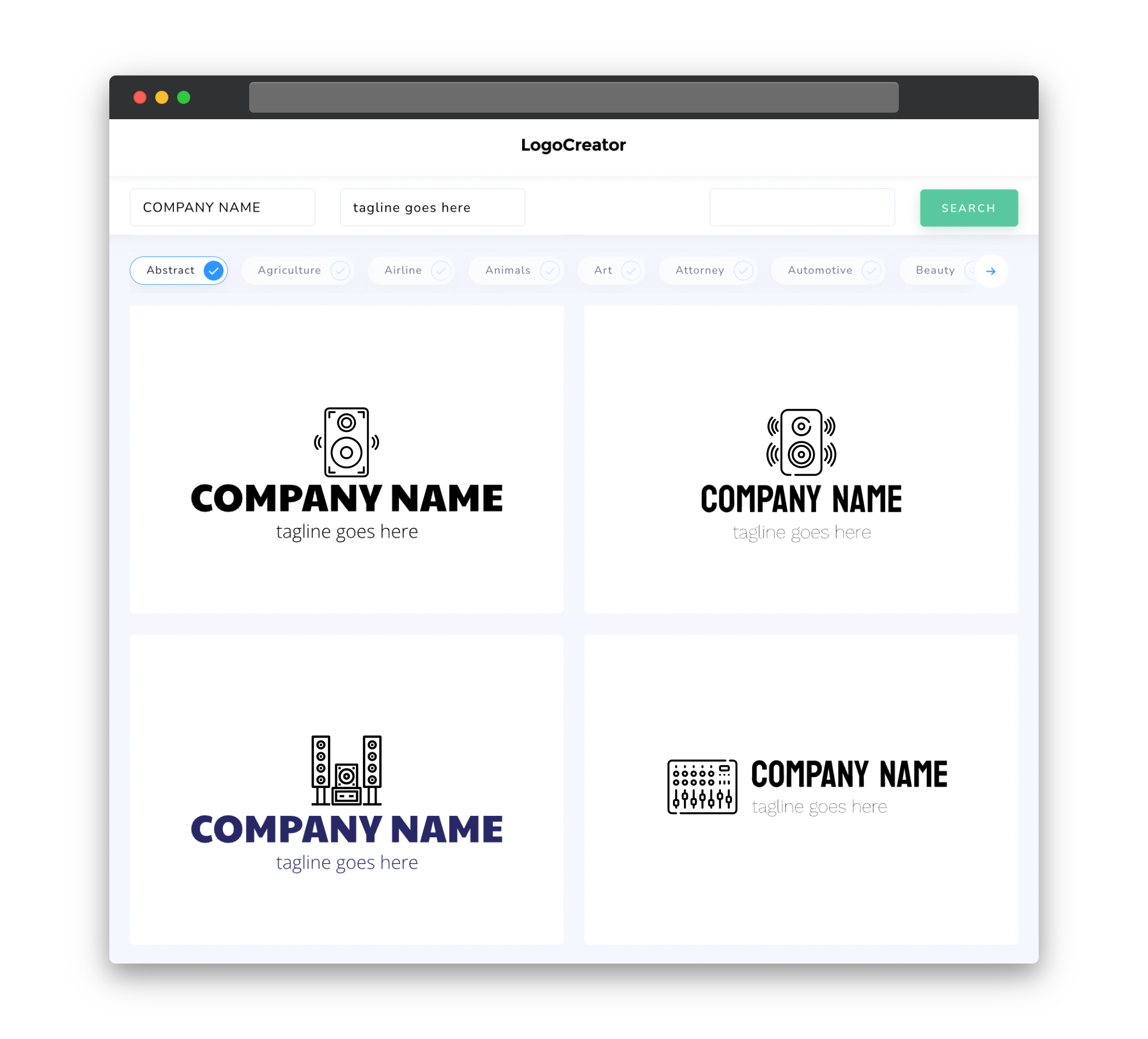 sound system logo designs