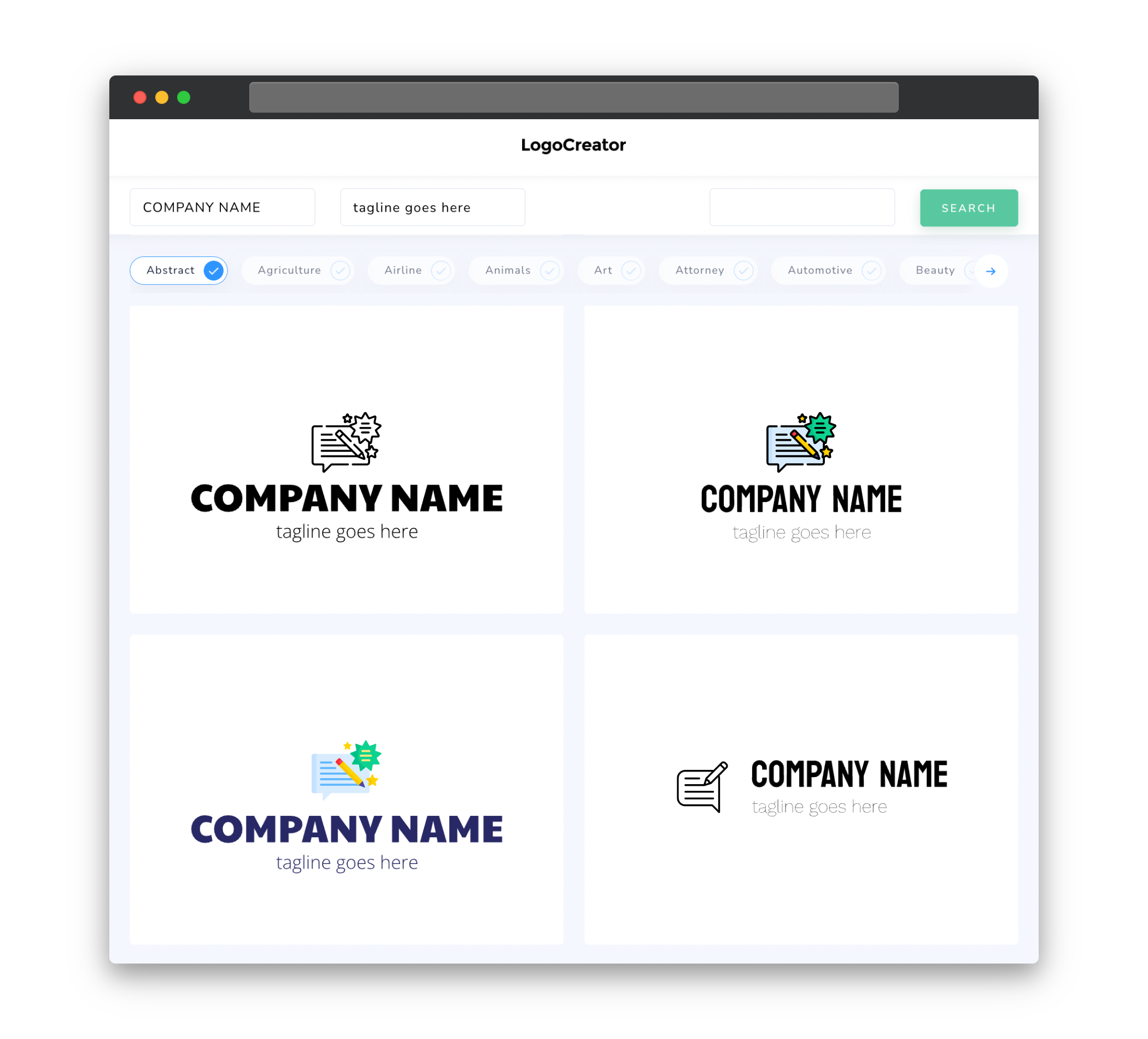 tagline logo designs