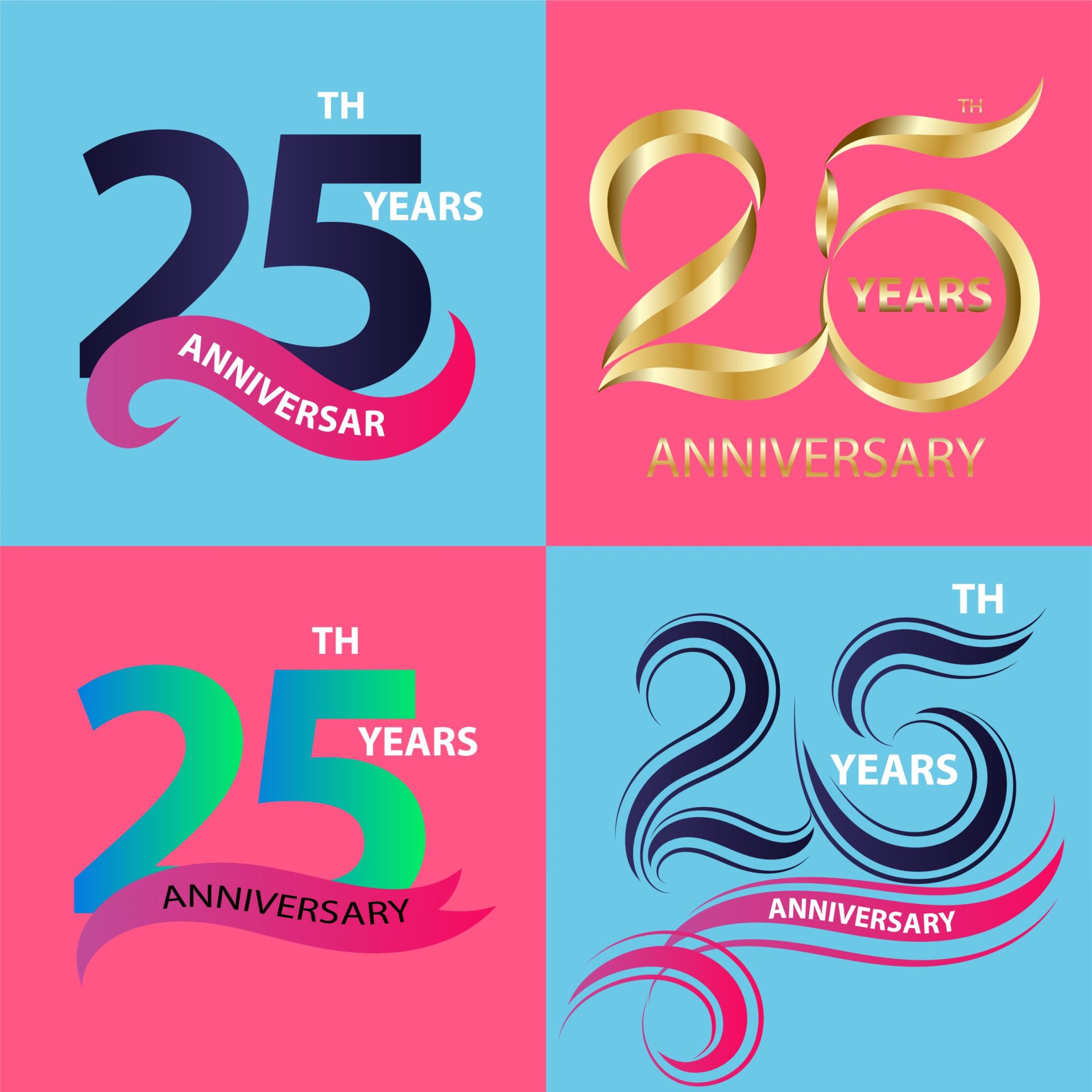 25th anniversary logo ideas 3