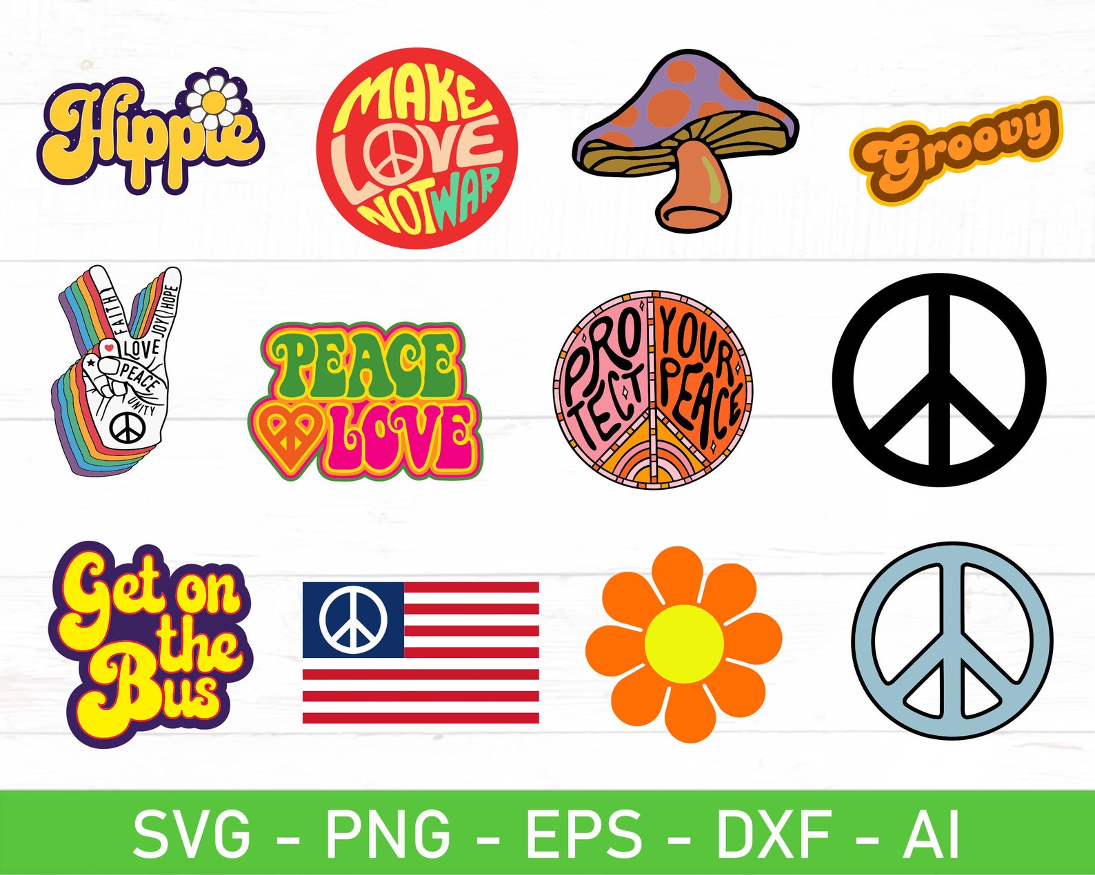 hippie logo ideas 5