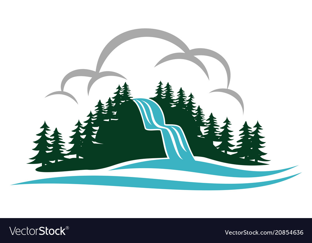 waterfall logo ideas 3